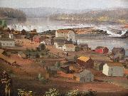 John Mix Stanley Detail from Oregon City on the Willamette River Germany oil painting artist